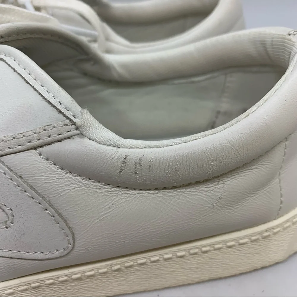 Tretorn Leather 2 Nylite Plus White on White Tennis Shoes Womens Size 11